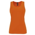 thumbnail image 1 of SOLS - Camiseta deportiva sin mangas para mujer (Naranja Neón), 1 of 3