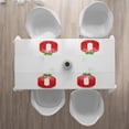thumbnail image 3 of Ambesonne Letter O Place Mats Set of 4, Strawberry Fruit Design, Standard Size, Vermilion Orange and Green, 3 of 4