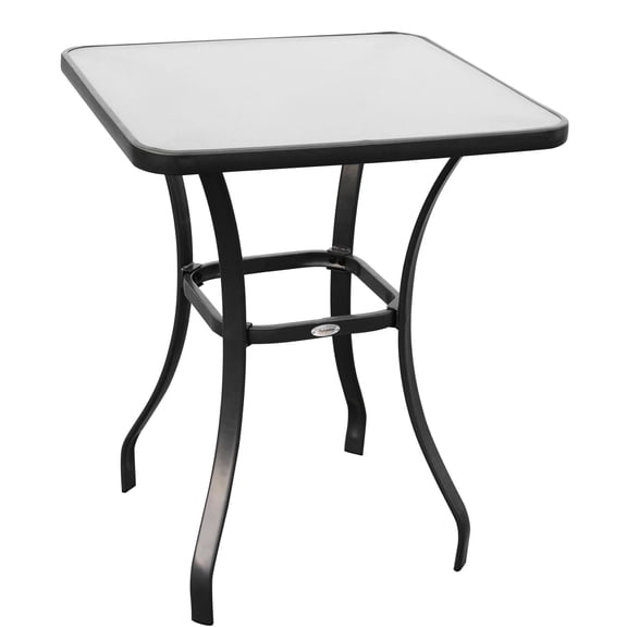 High - Stability Metal / Balcony Enjoyment / Easy - to - Clean Glass Table