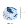 thumbnail image 2 of MOKKHNB Hip Hop Knit Beanies Caps Tie-Dyed Woolen Hat Cotton Yarn 1 Pc Everyday Use, 2 of 10