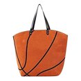 thumbnail image 2 of zttd women's soccer sports tote bag canvas casual oversized beach bag utility shopping and work tote bag, 2 of 6