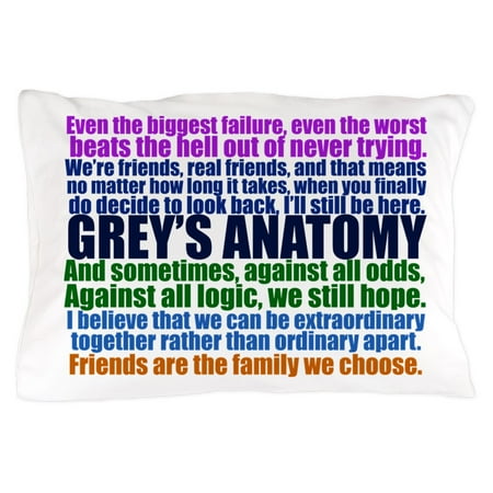 Cafepress Grey S Anatomy Collage Standard Size Pillow Case 20
