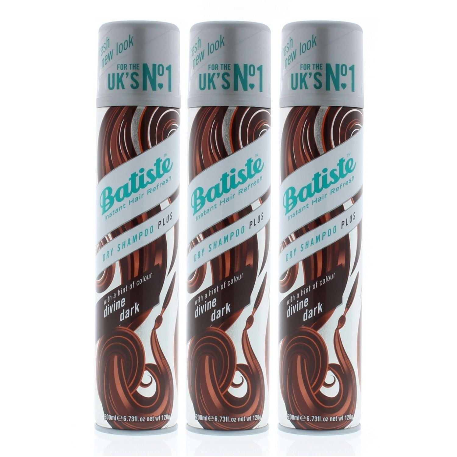 Batiste Dry Shampoo Plus Divine Dark 6.73oz (3 PACK)