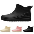thumbnail image 4 of NOKIO Ladies' Waterproof Ankle Rubber Boots Women's Rain Slip Casual Shoes Short Ankle Boots Outdoor Fashion Women's Casual Shoes Women'S Pull-On Rain Boots Ladies' Trendy Waterproof Ankle Rain Boots, 4 of 6
