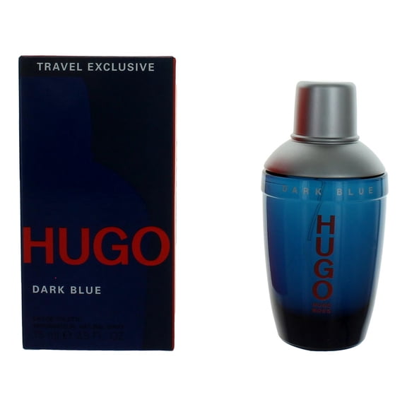 Hugo Boss Dark Blue Eau De Toilette Spray, Cologne for Men, 2.5 Oz