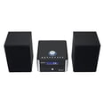 thumbnail image 4 of Jensen JBS-210 Sistema estéreo compacto moderno de 3 piezas con Bluetooth, reproductor de CD, estéreo digital AM/FM con altavoces, entrada auxiliar y control remoto incluidos (negro/plateado), 4 of 5