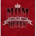 thumbnail image 2 of Mom a Title Just Above Queen Funny Womens Fitted Plus Size Graphic Tee Brisco Brands 2X, 2 of 4