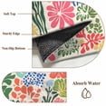 thumbnail image 5 of Abstract Spring Flower Front Door Rugs 2x3 ft Retro Colorful Simple Print Small Rug for Entryway Non Slip Washable Bathroom Door Mat Absorbent Floor Mat for Indoor Entrance, 5 of 9