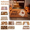 thumbnail image 2 of Ghost Halloween Doormat, Coir Textured Hey Boo Door Mat, Washable Non Slip Entrance Rug, Cartoon Ghost Pumpkin Decor for Front Door Kitchen, 2 of 4