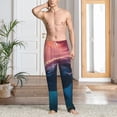 thumbnail image 6 of Lsque Sunshine Ocean Whale Print Men's Pajama Pants, Lounge Pant - Comfortable Home Wear,Elastic Waistband, Stylish Design-Large, 6 of 9