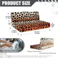 thumbnail image 3 of SCRAWLGOD Leopard Print Stretchable RV Dinette Cushions Slipcover, 2 Backrest Cover and 2 Bench Cover Universal Breathable RV Dinette Booth Cushions Slipcover, 3 of 8