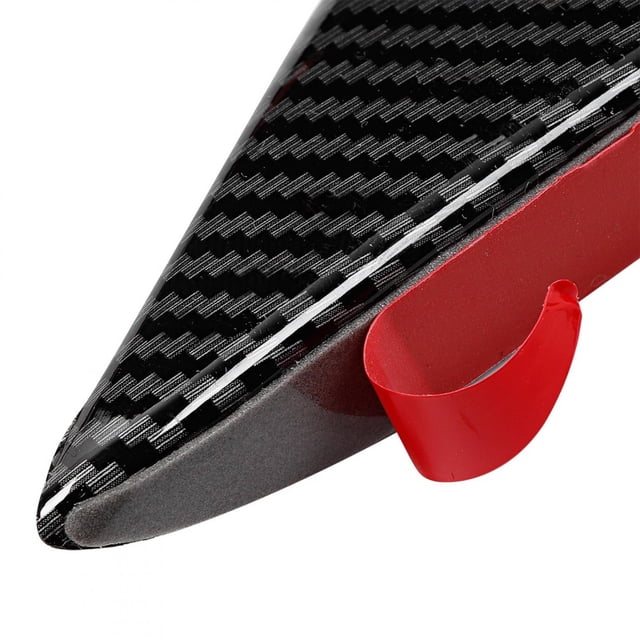 Parachoques 4 Unids/set Universal Estilo De Fibra De Carbono Parachoques Delantero Del Coche Canards Divisor Aletas Deflector