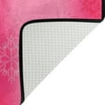 thumbnail image 5 of SKYSONIC Bright Pink Christmas Non-Slip Area Rug, Xmas Silver Balls Floor Carpet Comfort Floor Mats Decor for Indoor Front Porch Living Room Bedroom Kitchen, 36"x24", 5 of 5