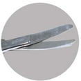 thumbnail image 3 of KUTZ (2 Pack) 3.5" (8.9 cm) Baby Safety Scissors - Rounded Curved Blades | Stainless Steel Design | Safely Trim Tiny Fingernails & Toenails, 3 of 4