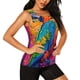thumbnail image 2 of Fotbe Vibrant Parrot Splash Art Blusas Sin Mangas para Mujer – Estilo Casual, Corte Suelto, Slim-Fit, Cuello Redondo Deportivo, Tops de Verano para Gimnasio y Yoga-Small, 2 of 7