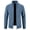 Blue, variant on NARABB Sales Men's Cardigan Zip-Up Jacket Winter Stand Collar Sweater Fleece Jacket