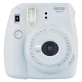 thumbnail image 2 of Fujifilm Instax Mini 9 Instant Camera (Smokey White) + Fujifilm Instax Mini Twin Pack Instant Film (20 Exposures) + Glitter Hard Case + Colored Filters + Album (White) + Sticker Frames Nature Package, 2 of 10