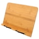 thumbnail image 1 of Soporte de bambú para libros, soporte liso, portátil, ajustable, versátil para oficina, 1 of 3