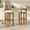 White, variant on Christopher Knight Home Rustic Upholstered Bar Stools with Round Backs, Solid Wood Frame, White, Set of 2
