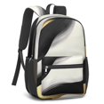 thumbnail image 2 of Black and Gold Marble Pattern 17" School Backpacks for Teens,Waterproof Oxford Fabric,S-Shape Padded Straps for School,Travel,Hiking,Camping, 2 of 6