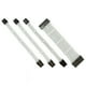 thumbnail image 3 of Methold Cable de alimentación de extensión Conectores con funda Nylon Conveniente Útil Juego de cables resistentes al desgaste Kit de adaptador de Cables de computadora Blanco, 3 of 6