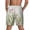 thumbnail image 4 of Goofa Herbs and Wildflowers Printed Men's Swim Trunks Board Shorts Quick Dry Mens Swimming Trunks with Compression Liner,Breathable Fit Hawaii Beach Shorts-3X-Large, 4 of 9
