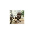 LaZBoy Bradley Bonded Leather Executive Chair Roasted Chestnut 2/Pack