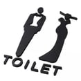 thumbnail image 1 of 2 Letreros Para WC, Letreros Para Baño, Decoraciones, Tablero, Señalización, Letrero Para Puerta De Baño Masculino Y Femenino, Universal S, 1 of 9
