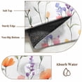 thumbnail image 5 of Spring Rustic Area Rugs 5x7 ft Pink Flower Leaves Abstract Floral Botanical Washable Rug Non Slip Indoor Carpet Absorbent Floor Mat for Living Room Bedroom Dining Room, 5 of 9