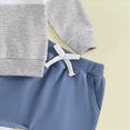 thumbnail image 6 of TOWED22 Toddler Baby Boys Fall Winter Clothes Set Long Sleeve Sweatshirt and Pants Outfit 2 Piece Casual Clothing(Sky Blue,2-3 Y), 6 of 6