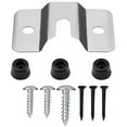 thumbnail image 2 of Dart Board Mounting Bracket Kit Heavy Duty Steel Wall Hanging Hardware Fixer (silver+black ), 2 of 11