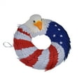 thumbnail image 3 of Douhoow American Eagle Wreath USA July 4th Wreath American Flag Wreath Front Door Wall Decoration, 3 of 8