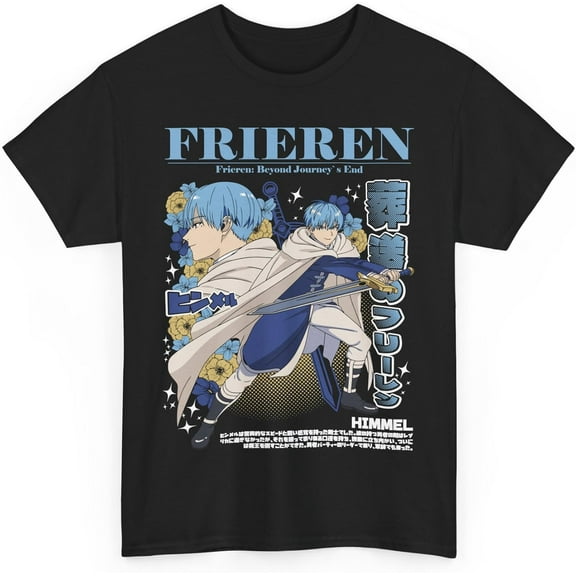 Himmel Sousou no Frieren Beyond Journey's End T-Shirt Anime Merch Short Sleeved T Shirt Unisex Tee