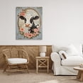thumbnail image 3 of Stupell Industries French Country Peachy Peonies Cow Portrait Canvas Art, 24 x 30, by Petals Prints Design, 3 of 7