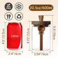 thumbnail image 2 of Tarro de vidrio ANSQU para almacenamiento de alimentos, 600 ml, con tapa de madera y cuchara, 2 of 7