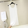 thumbnail image 2 of BUIGTTKLOP Sleeveless Nightgown for Women Wide Strap Nightshirts V Neck Knee Length Tank Pajamas Dress Soft Loungewear, 2 of 6