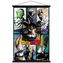 Dragon Ball Z - Grid Wall Poster with Magnetic Frame, 22.375" x 34"