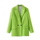 thumbnail image 2 of Blazer de mujer de moda casual primavera verano color manga larga blazer mujer abrigo, 2 of 9