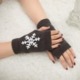 thumbnail image 2 of NMMUED Christmas Gloves Fingerless Gloves Holiday Gloves Thermal Gloves for Women Gloves for Women Cold Weather Cold Weather Gloves Womens Gloves for Cold Weather Dark Gray One Size, 2 of 2