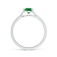 thumbnail image 2 of Angara Natural 0.45 Ct. Emerald Solitaire Ring in 14K White Gold for Women (Ring Size: 3), 2 of 8