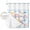 Blue, variant on No Hook Rainbow Sunshine Shower Curtain with Snap in Liner Set, Rainy Cute Blue Border Waterproof Fabric Bathroom Curtains with See Through Top Window, Hotel Style Modern 66 x 72 Inch