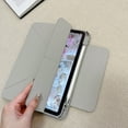 thumbnail image 4 of Allytechgroup iPad Pro 11 2022/2021/2020/2018 Case with Pencil Holder,Slim Magnetic Stand Cover, Auto Sleep/Wake,Trifold Protective Shell Case for Apple iPad Pro 11" 4th 3rd 2nd 1st Gen/Air 4 5, Gray, 4 of 9