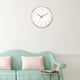 thumbnail image 5 of LENRUS Reloj de pared silencioso de cuarzo moderno de 12 pulgadas con números arábigos Relojes de pared sin tictac Decoración de accesorios para el hogar (oro rosa y negro) Vhermosa WL-00597-2, 5 of 6