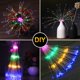 thumbnail image 5 of Luces románticas de fuegos artificiales, bombillas LED de colores con 8 modos, luces de hadas que funcionan con pilas para colgar decoraciones de bolas, protección segura contra fugas de energía, 5 of 6