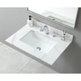 thumbnail image 3 of Leavader 31 Inches Luxurious Carrara White and Gold Sintered Stone Bathroom Vanity Top with Ceramic Basin and Backsplash - Three Faucet Hole, Cabinet Not Included, 3 of 9