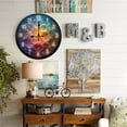 thumbnail image 5 of Bubble Wall Clock 10-Inch Silent Wooden Wall Clock, Battery Operated (AA Batteries Not Included), Artistic Home Decor, 5 of 8