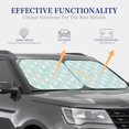 thumbnail image 4 of Daiia Playing Rabbit 2PCS Car Windshield Sun Shade, Foldable Sun Shield for Car Front Window, Auto Sun Blocker Visor Protector Universal for Truck SUV Pickup-Large, 4 of 7
