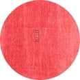 thumbnail image 1 of Ahgly Company Indoor Round Abstract Red Contemporary Area Rugs, 6' Round, 1 of 4