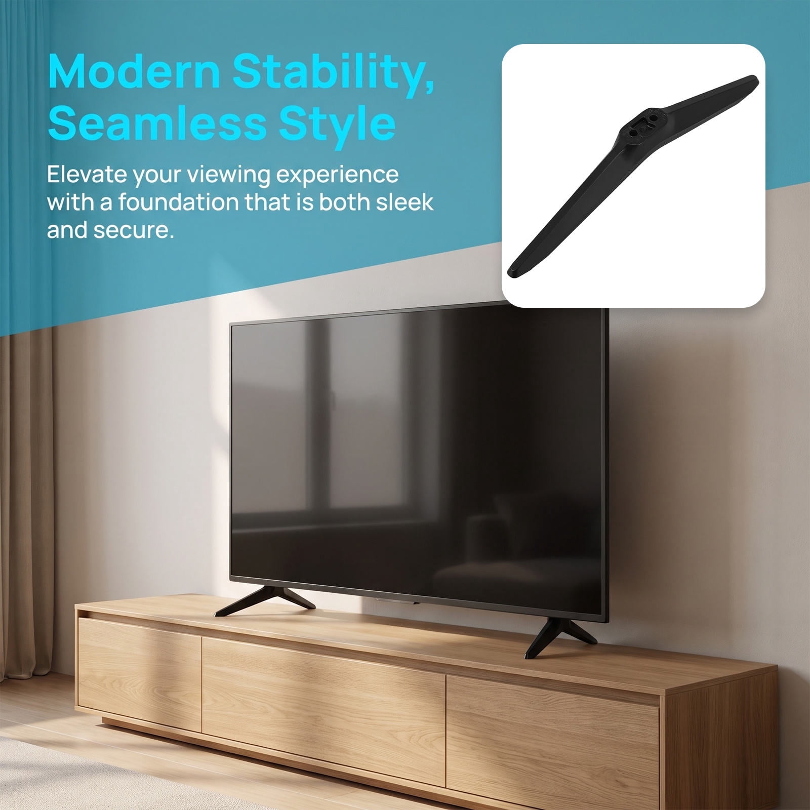 CRILSTYLEO 1 Pair Universal Replacement TV Stand Legs – details