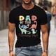 thumbnail image 5 of Camiseta con estampado de papá/mamá del cumpleañero para parejas, camisetas de verano con dibujos de dinosaurios para la familia, camisetas holgadas con cuello redondo para amantes de las mujeres, 5 of 5